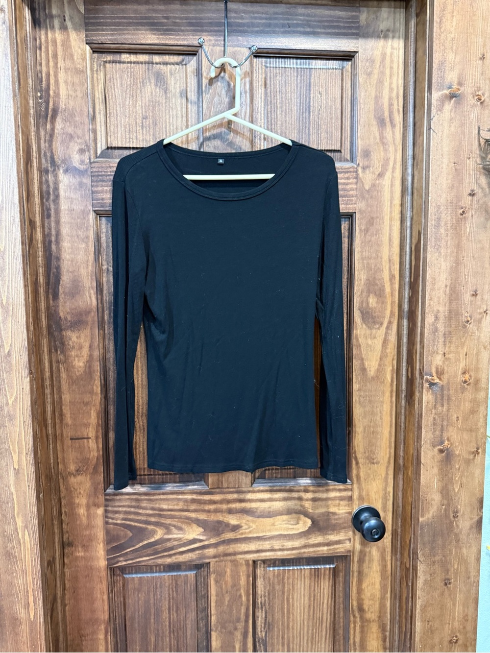Black long sleeve top